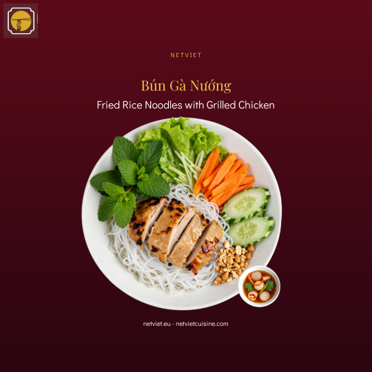 Grilled chicken rice vermicelli noodles